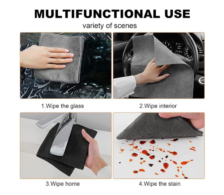 30 cm Microfiber Thickened Magic Cleaning Cloth, Reusable Microfiber Cloths (15Piece)